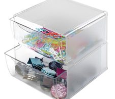 Aufbewahrungsbox Deflecto "Cube" 15,3 x 15,3 x 18,2 cm transparent