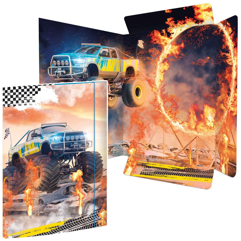 RNK-Verlag Zeichenmappe A3 Monster Trucks