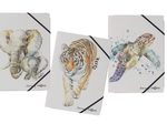 PAGNA Eckspanner Save me DIN A4 Elefant, Tiger, Schildkröte