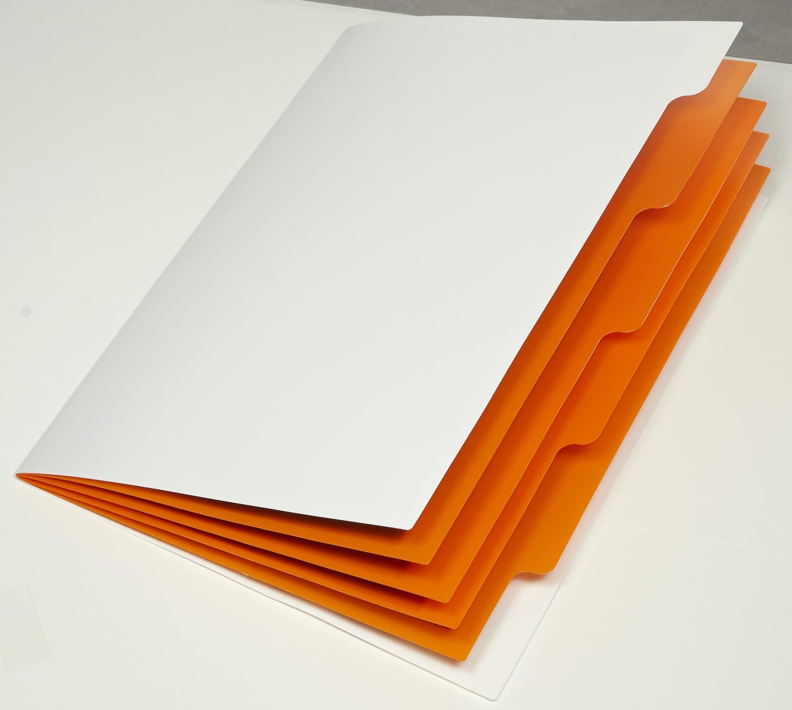PAGNA Ordnungsmappen DIN A4 5-Fach  1x weiß-hellblau, hellgrün, orange, pink, lila