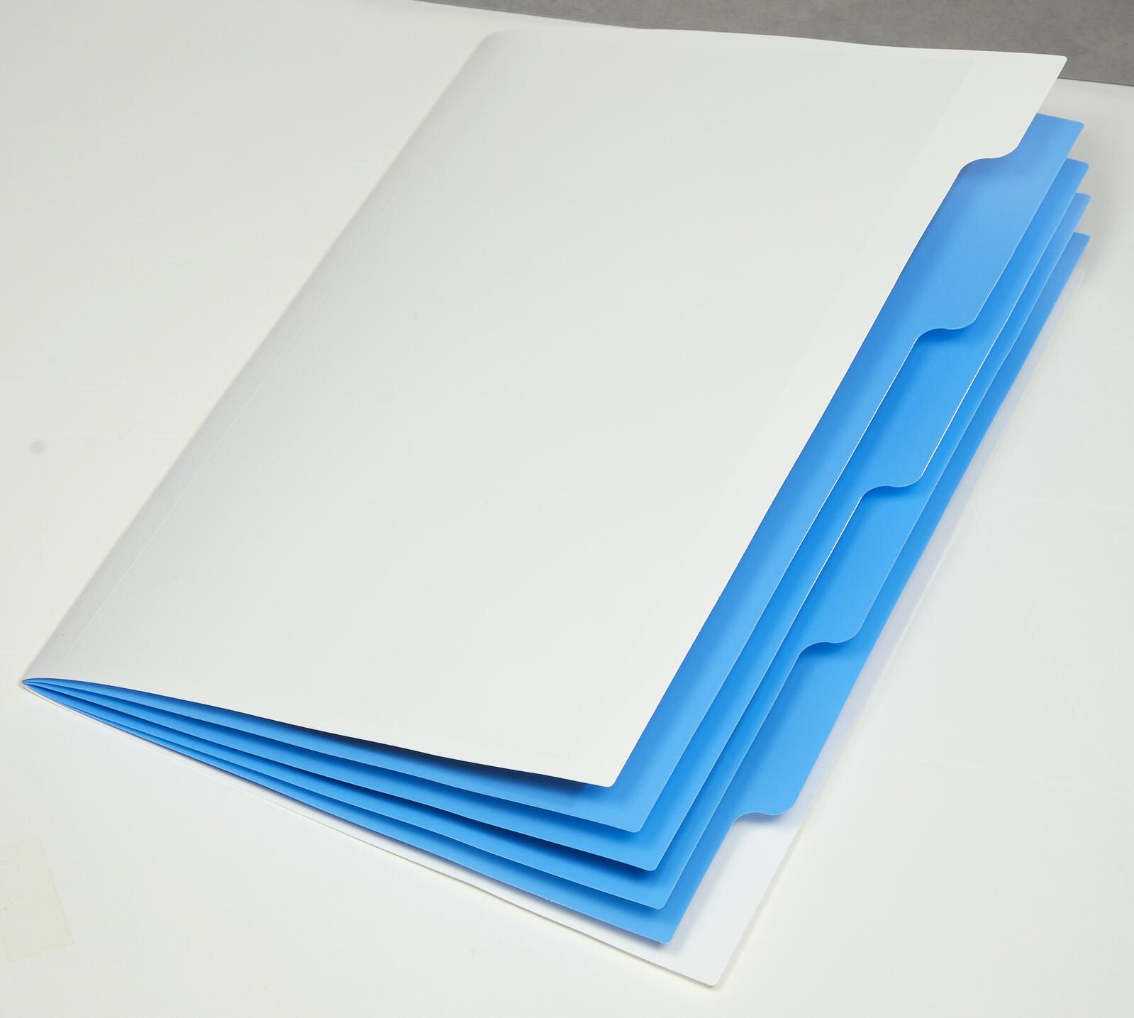 PAGNA Ordnungsmappen DIN A4 5-Fach  1x weiß-hellblau, hellgrün, orange, pink, lila