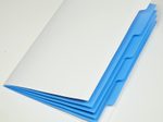 PAGNA Ordnungsmappen DIN A4 5-Fach  1x weiß-hellblau, hellgrün, orange, pink, lila