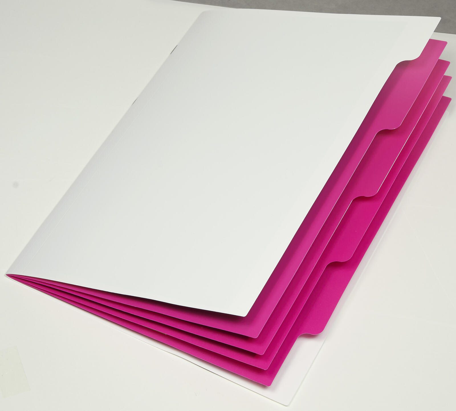 PAGNA Ordnungsmappen DIN A4 5-Fach  1x weiß-hellblau, hellgrün, orange, pink, lila