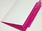 PAGNA Ordnungsmappen DIN A4 5-Fach  1x weiß-hellblau, hellgrün, orange, pink, lila