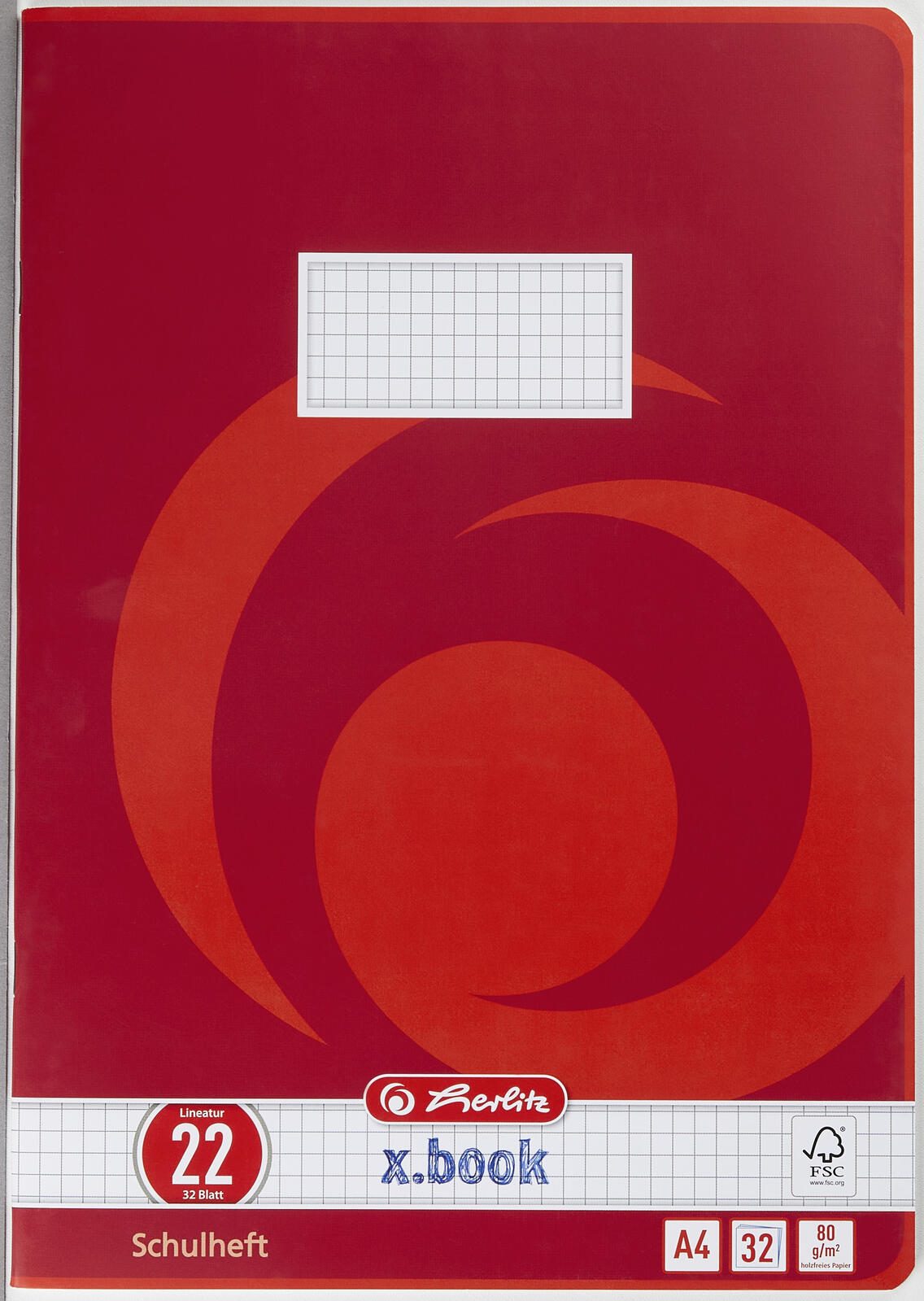 herlitz Schulheft kariert DIN A4 32 Blätter