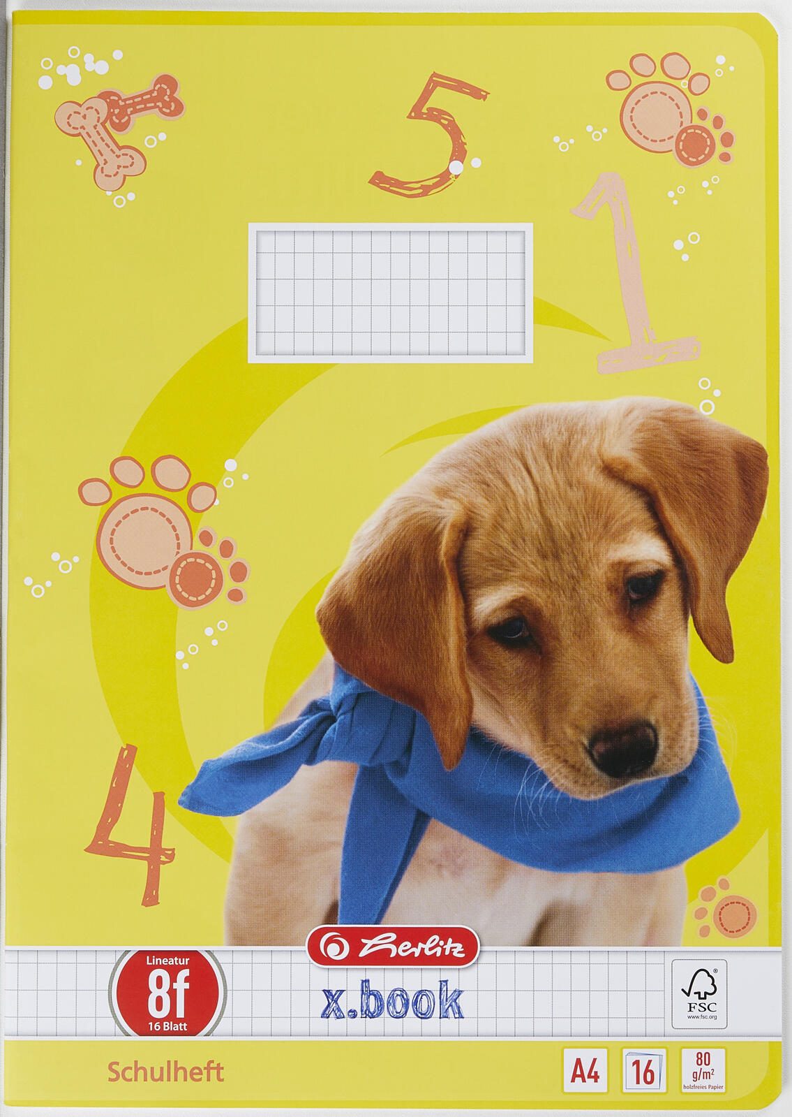 herlitz Schulheft DIN A4 16 Blatt