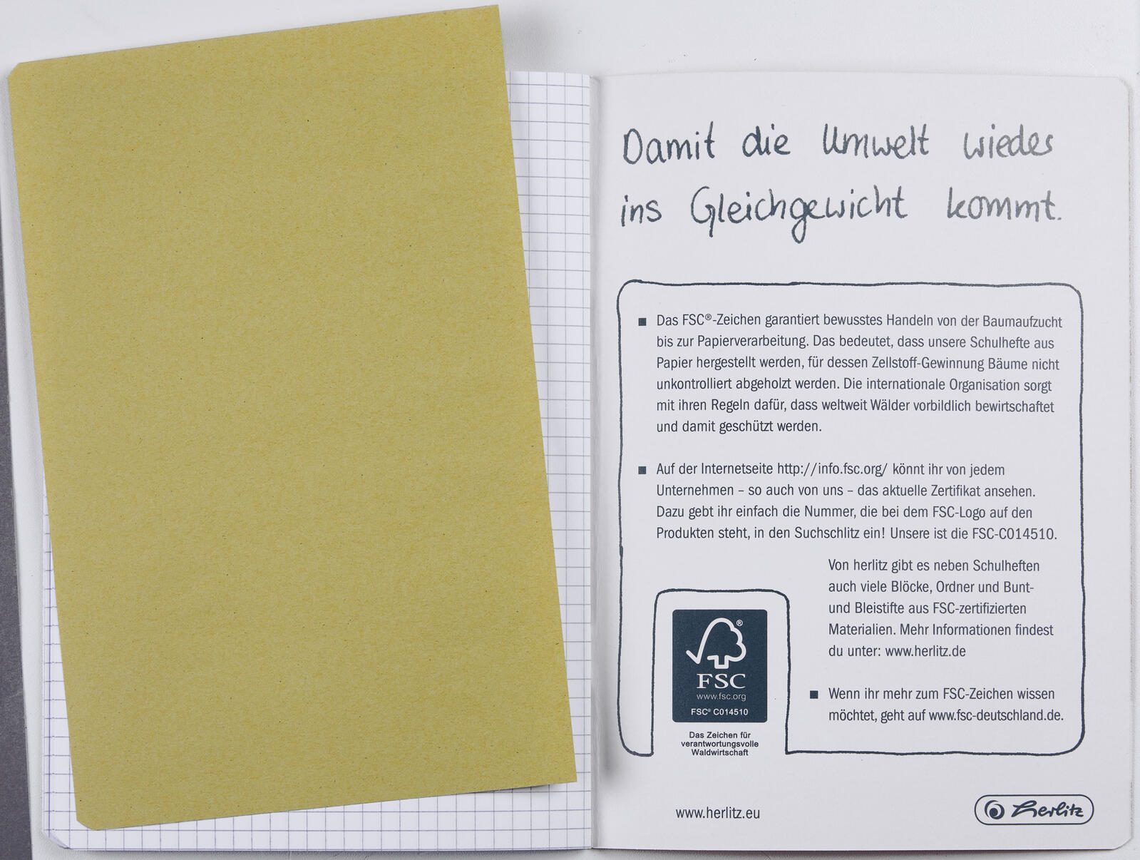 herlitz Schulheft kariert DIN A5 32 Blätter