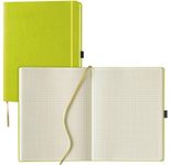 Lediberg Notizbuch ca. DIN A4 kariert, 240 Seiten lemongreen