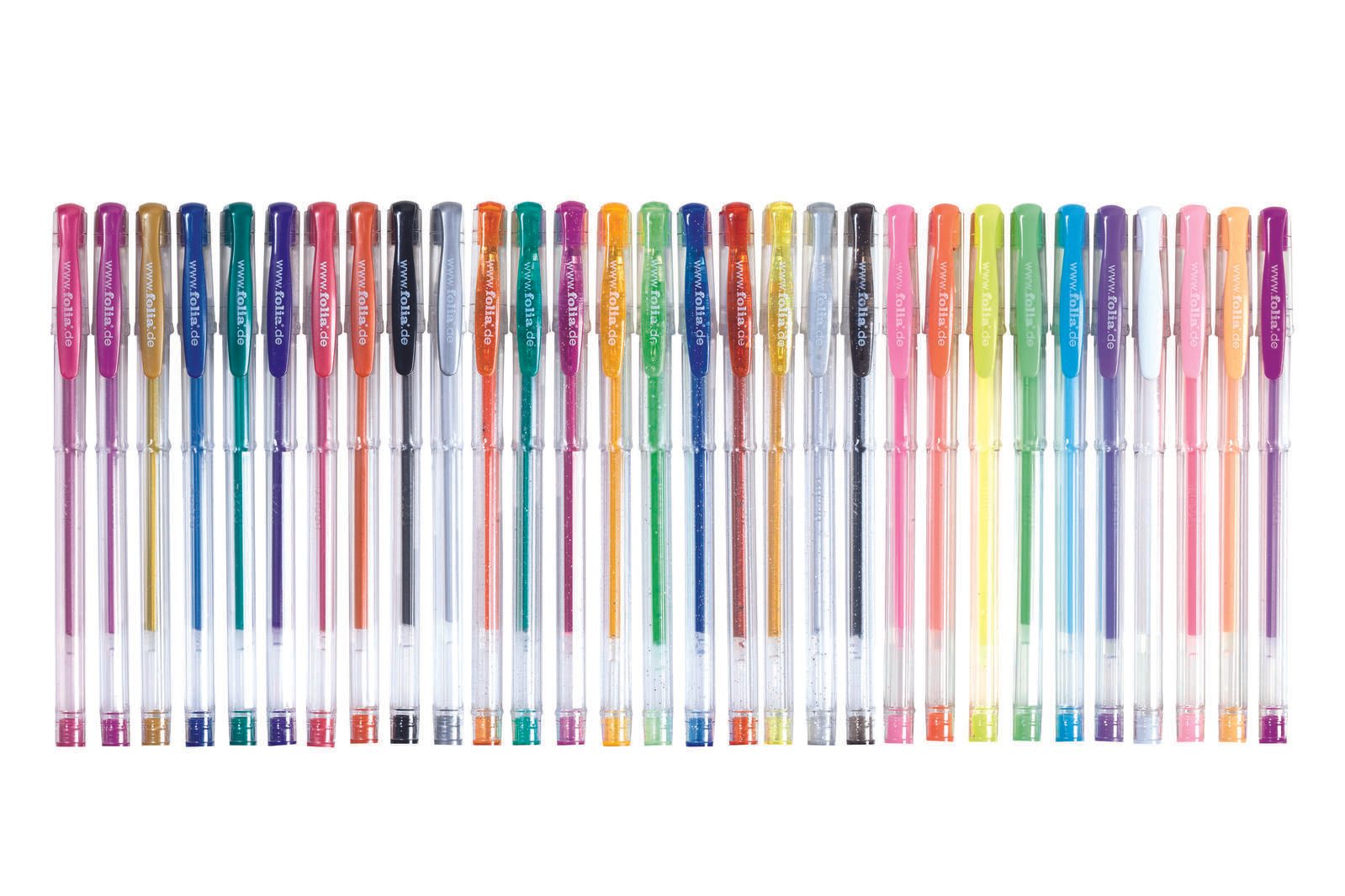 folia Mega Selection Gelschreiber-Set 1.0 mm, Schreibfarbe: Mehrfarbig