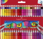 FABER-CASTELL Filzstifte Mehrfarbig 1.0 + 3.0 + 5.0 mm