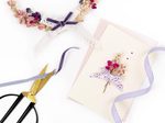 folia Geschenkbänder Sweet Bouquet blau/weiß