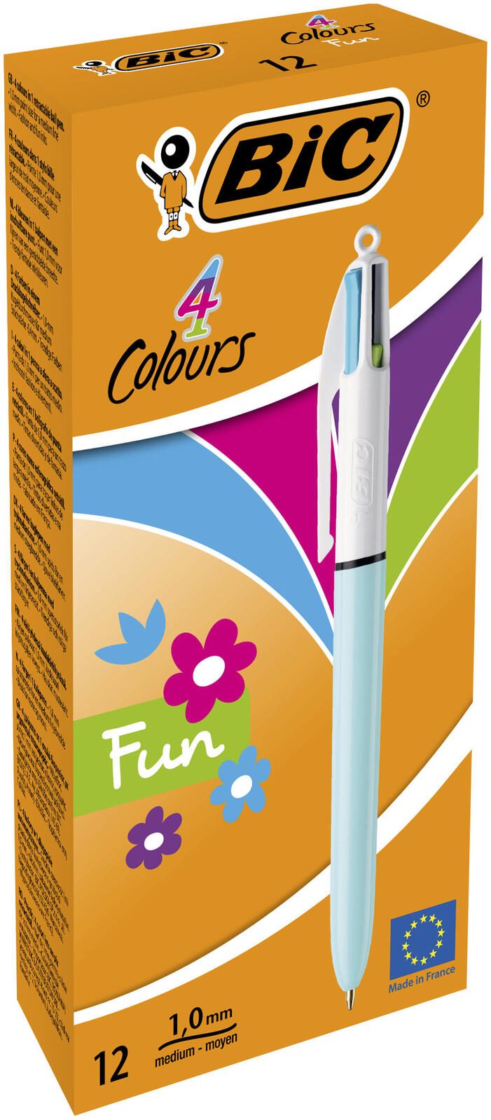 BIC® 4-Farben-Kugelschreiber 0.4 mm Mehrfarbig