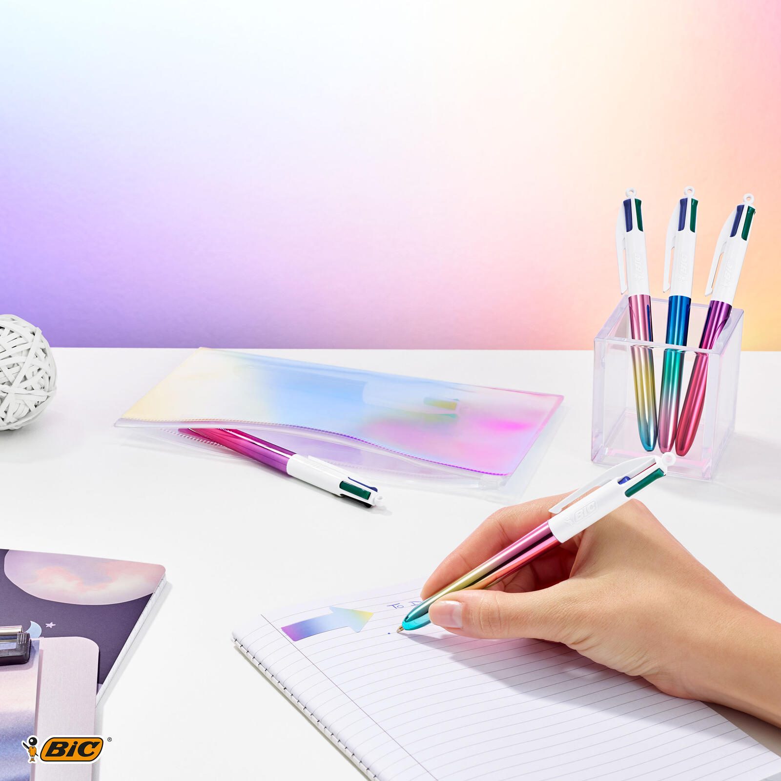 BIC® 4-Farben-Kugelschreiber 0.4 mm Mehrfarbig