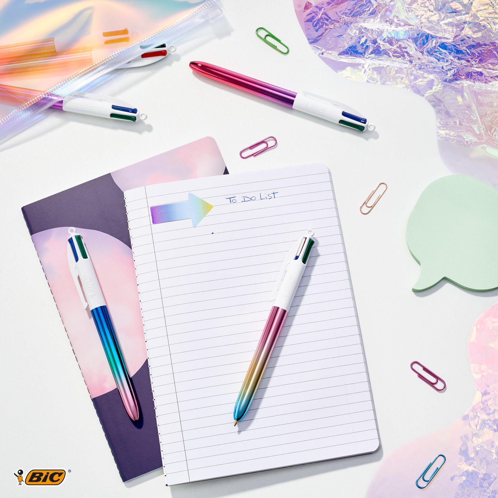 BIC® 4-Farben-Kugelschreiber 0.4 mm Mehrfarbig