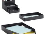 Zeller Schreibtisch-Organizer 15,3 x 11,2 x 9,3 cm schwarz