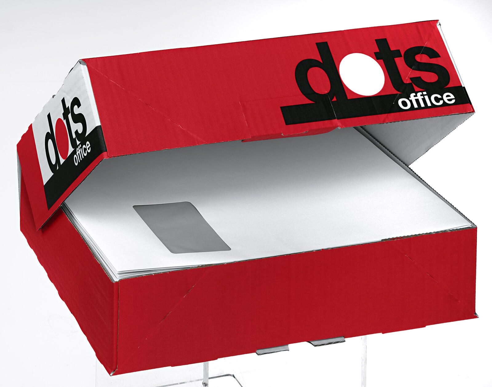 dots Versandtaschen DIN C4 weiß