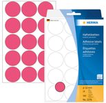 HERMA Klebepunkte Ø 32,0 mm leuchtrot