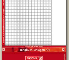 BRUNNEN Ringbucheinlagen DIN A4 kariert