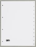 dots Ordnerregister Vollformat 1-12 DIN A4