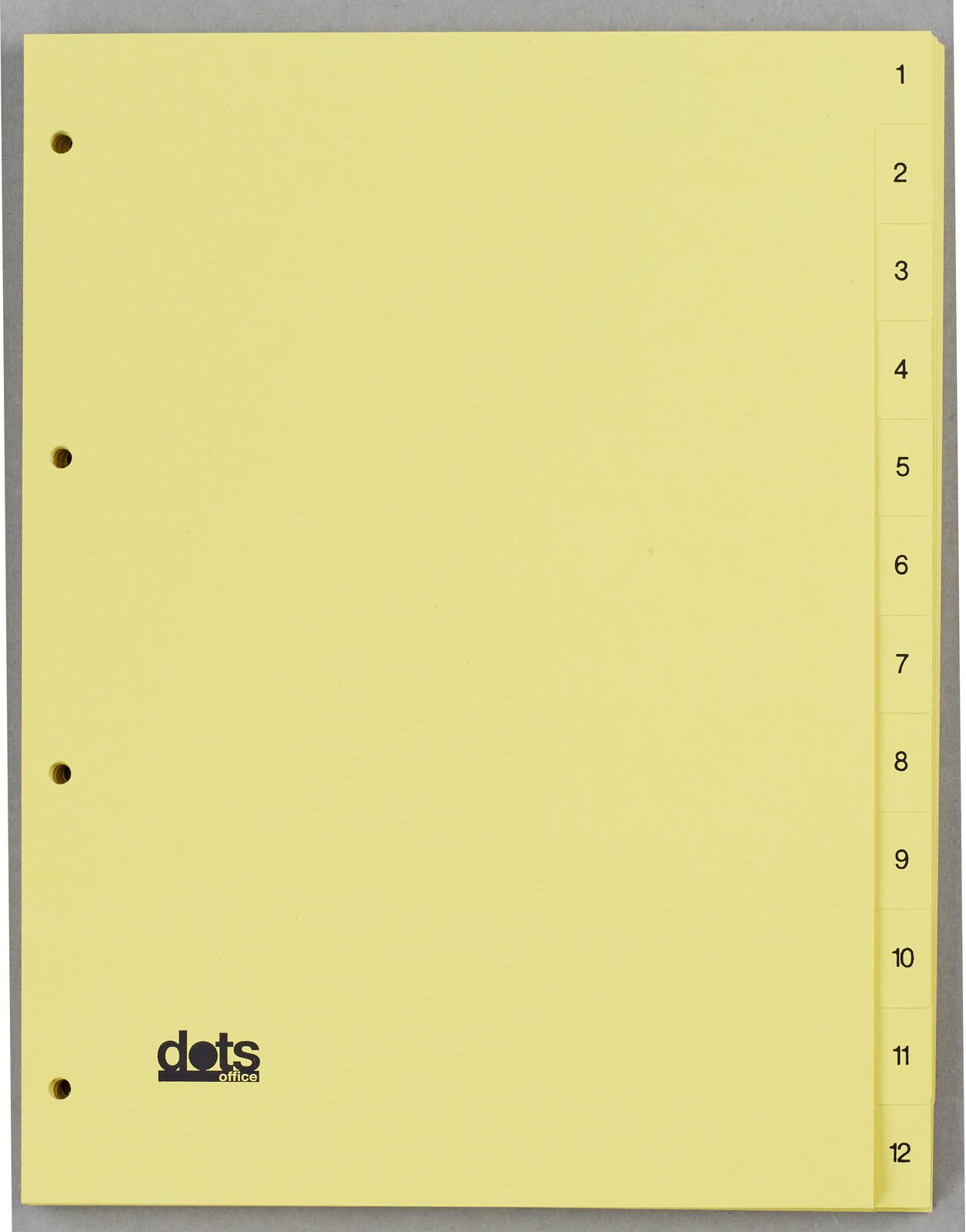 dots Ordnerregister Vollformat 1-12 DIN A4