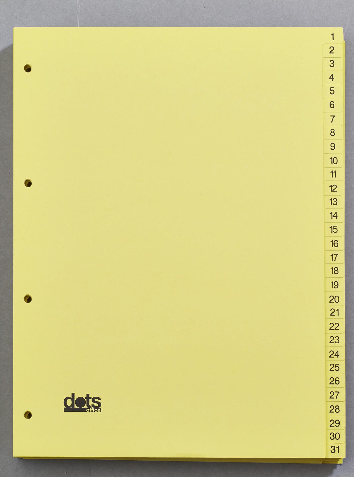 dots Ordnerregister Vollformat 1-31 DIN A4