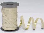PRÄSENT Geschenkband Glitter 10 mm x 100 m gold