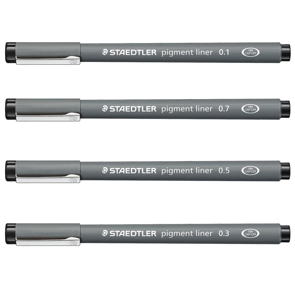 STAEDTLER Pigment Liner 308 Fineliner 0.3 mm Schwarz