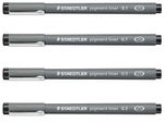 STAEDTLER Pigment Liner 308 Fineliner 0.3 mm Schwarz