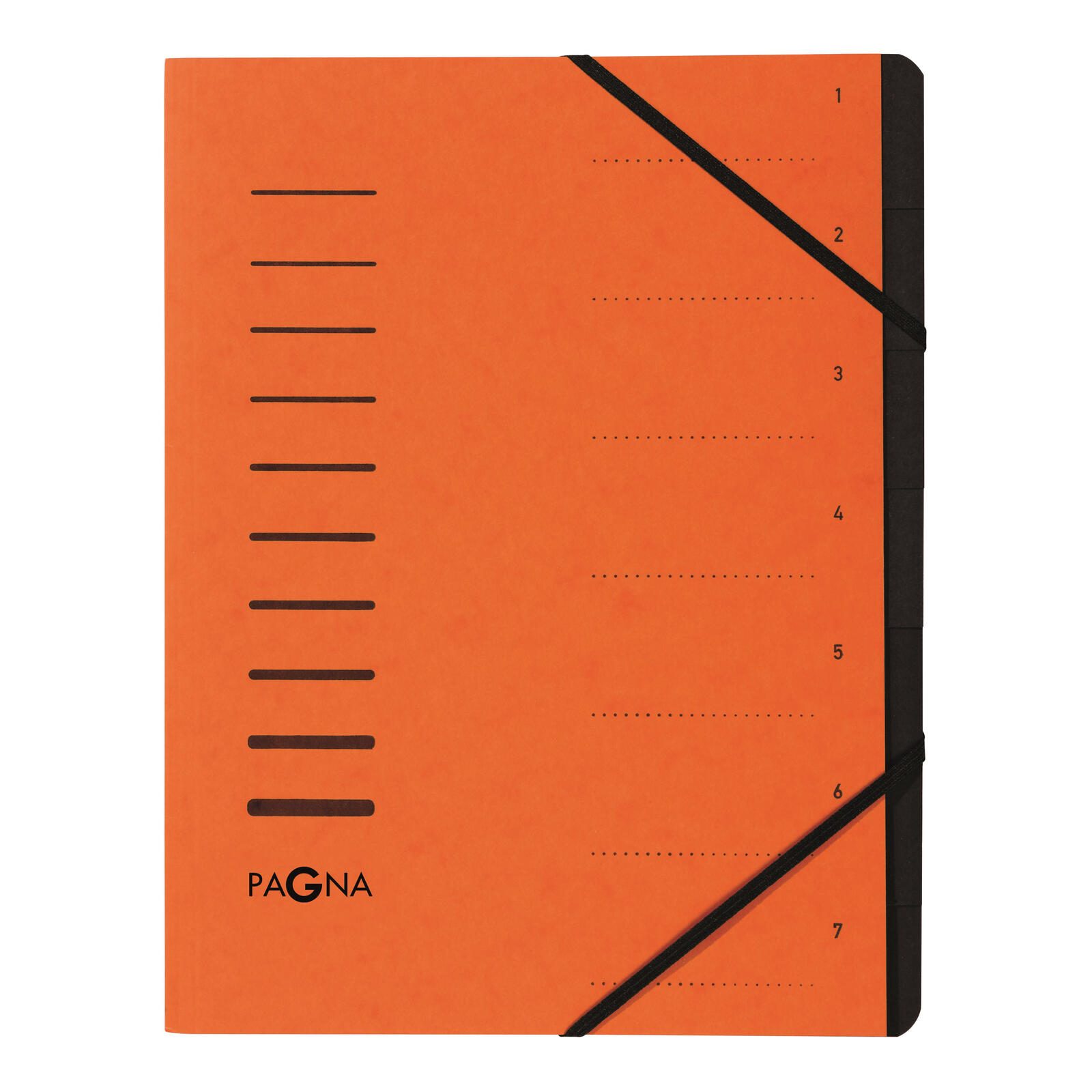 PAGNA Ordnungsmappe DIN A4 7-Fach  orange