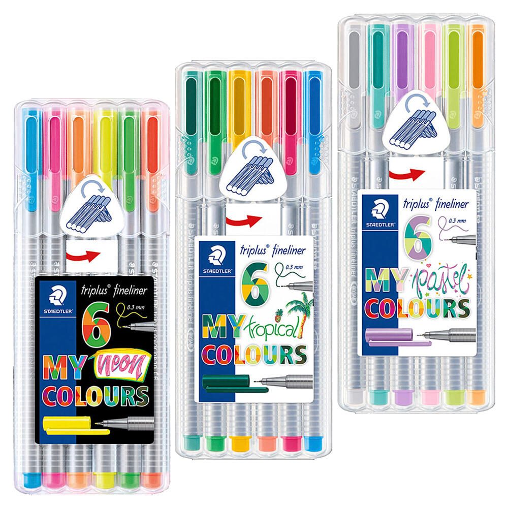 STAEDTLER Triplus Fineliner 0.3 mm Mehrfarbig