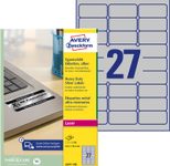 AVERY Zweckform Typenschildetiketten 63,5 x 29,6 mm