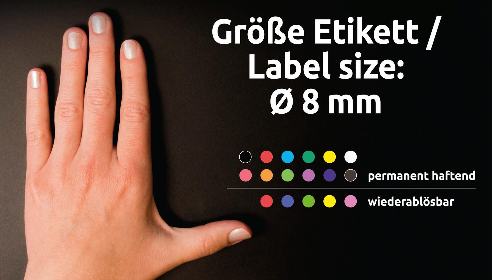 AVERY Zweckform Klebepunkte Ø 8,0 mm blau