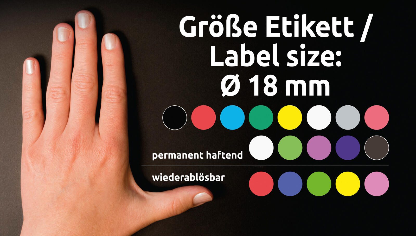 AVERY Zweckform Klebepunkte Ø 18,0 mm rot