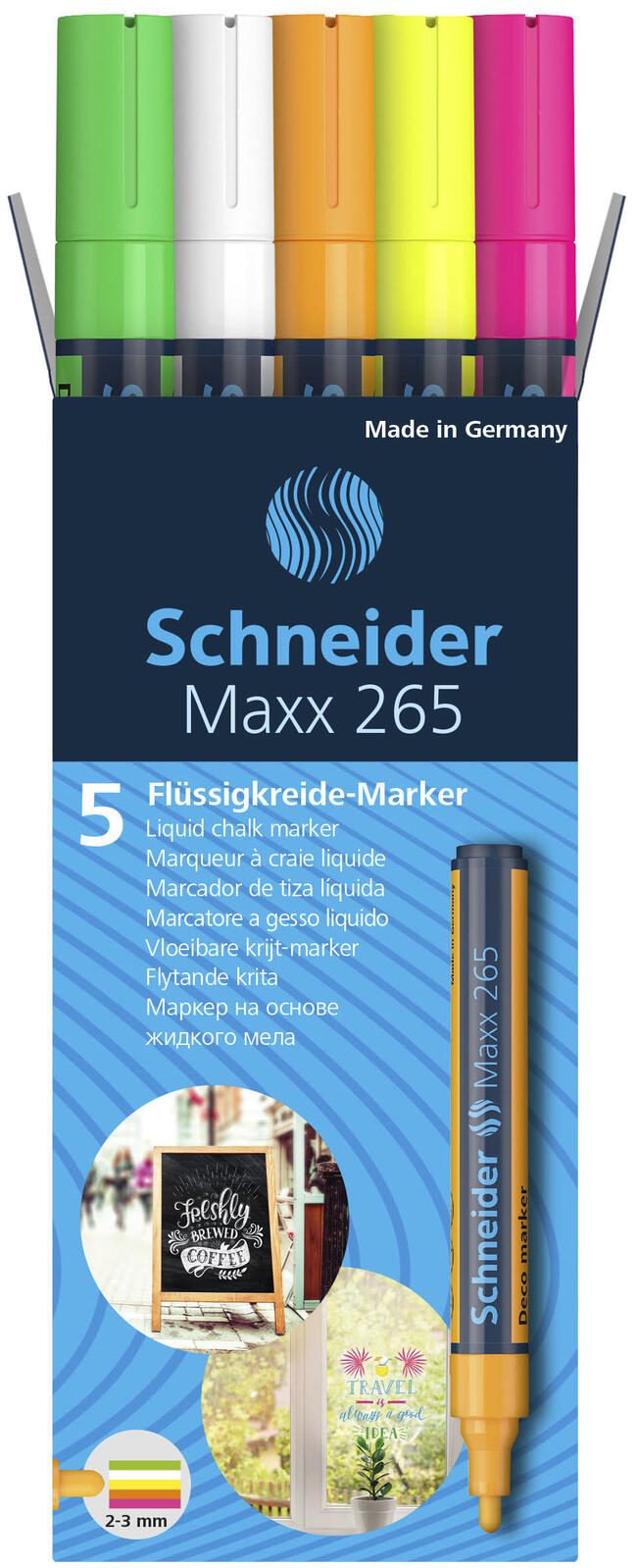 Schneider Maxx 265 Kreidemarker 2.0 - 3.0 mm Mehrfarbig