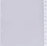 DURABLE Ordnerregister Vollformat, Überbreite blanko DIN A4