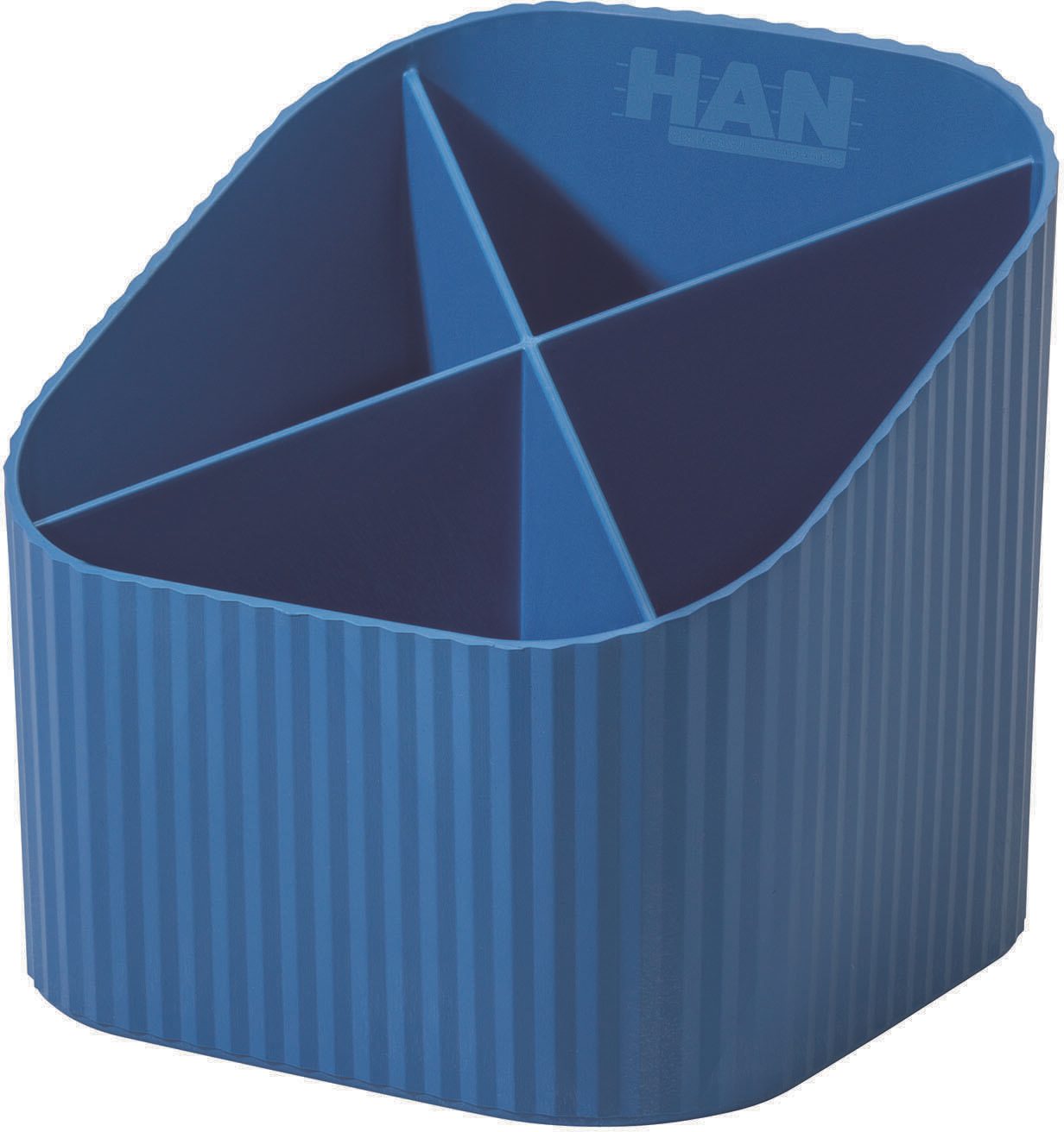 HAN Stiftehalter 11,1 x 11,1 x 10,5 cm blau