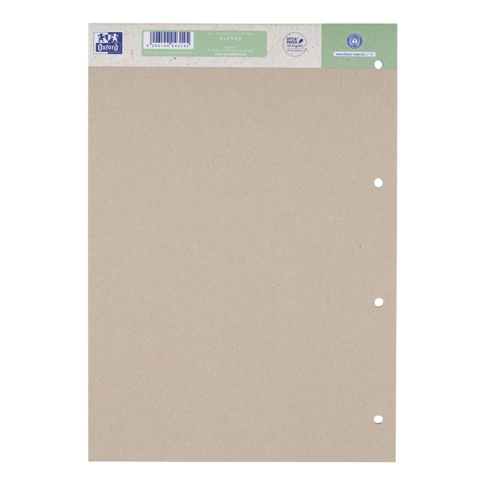 OXFORD Briefblock DIN A4 blanko