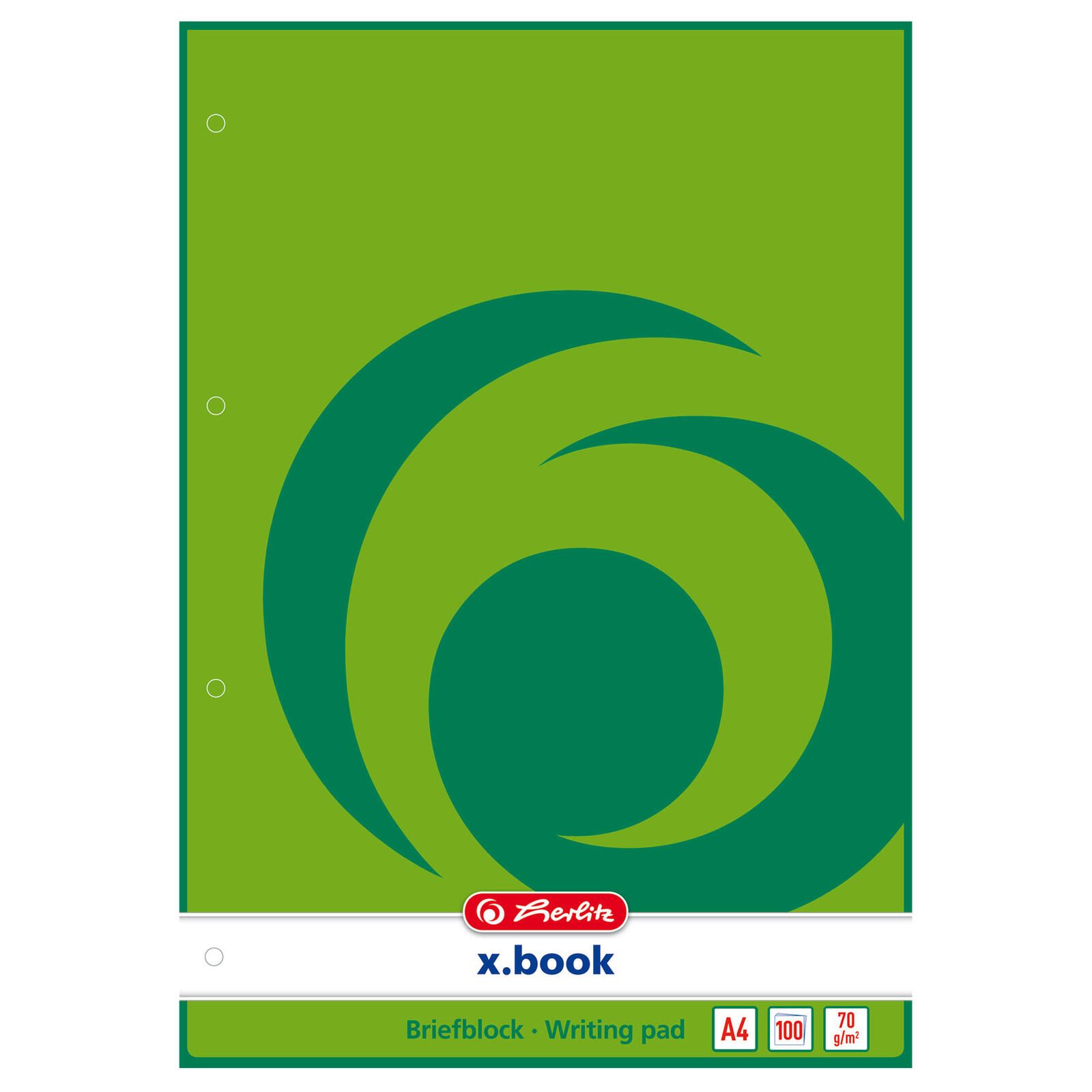 herlitz Briefblock DIN A4 blanko
