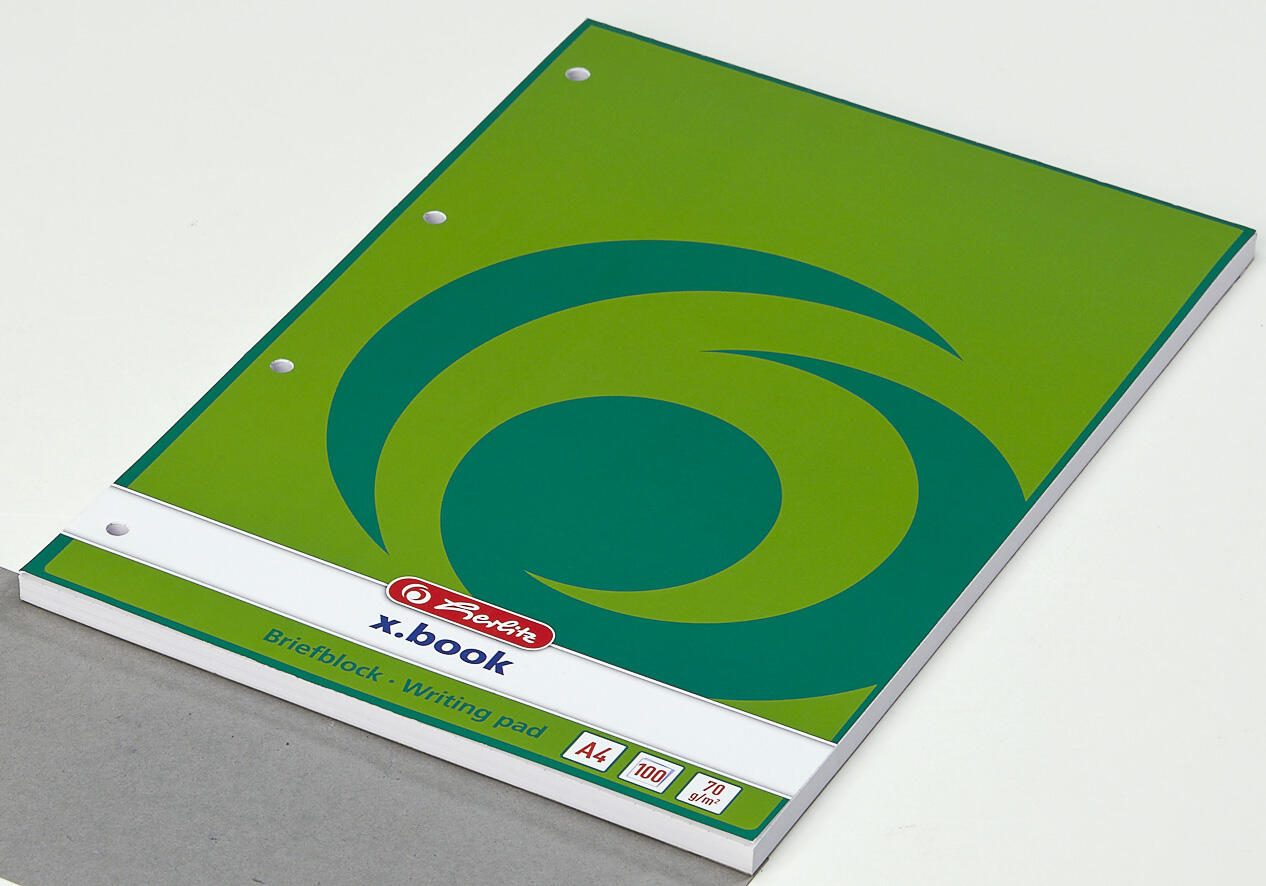 herlitz Briefblock DIN A4 blanko