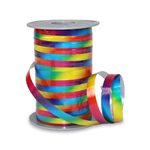 PRÄSENT Geschenkbänder 10 mm x 200 m blau, rot, gelb und grün