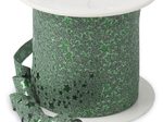PRÄSENT Geschenkband Glitter 10 mm x 100 m grün