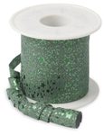 PRÄSENT Geschenkband Glitter 10 mm x 100 m grün