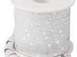 PRÄSENT Geschenkband Glitter 10 mm x 100 m silber