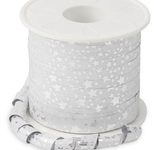 PRÄSENT Geschenkband Glitter 10 mm x 100 m silber
