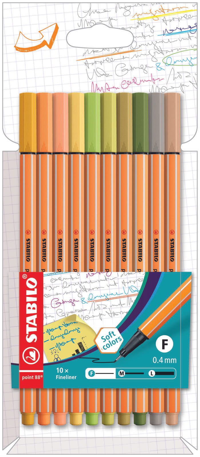 STABILO Point 88 Fineliner 0.4 mm Mehrfarbig