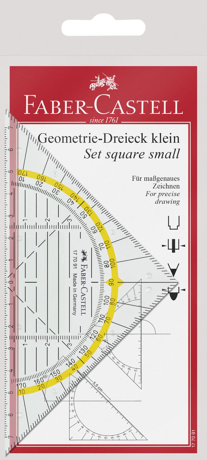 FABER-CASTELL Geometrie-Dreieck 14,0 cm