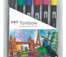 Tombow Brush-Pens Mehrfarbig 0.8 + 3.3 mm