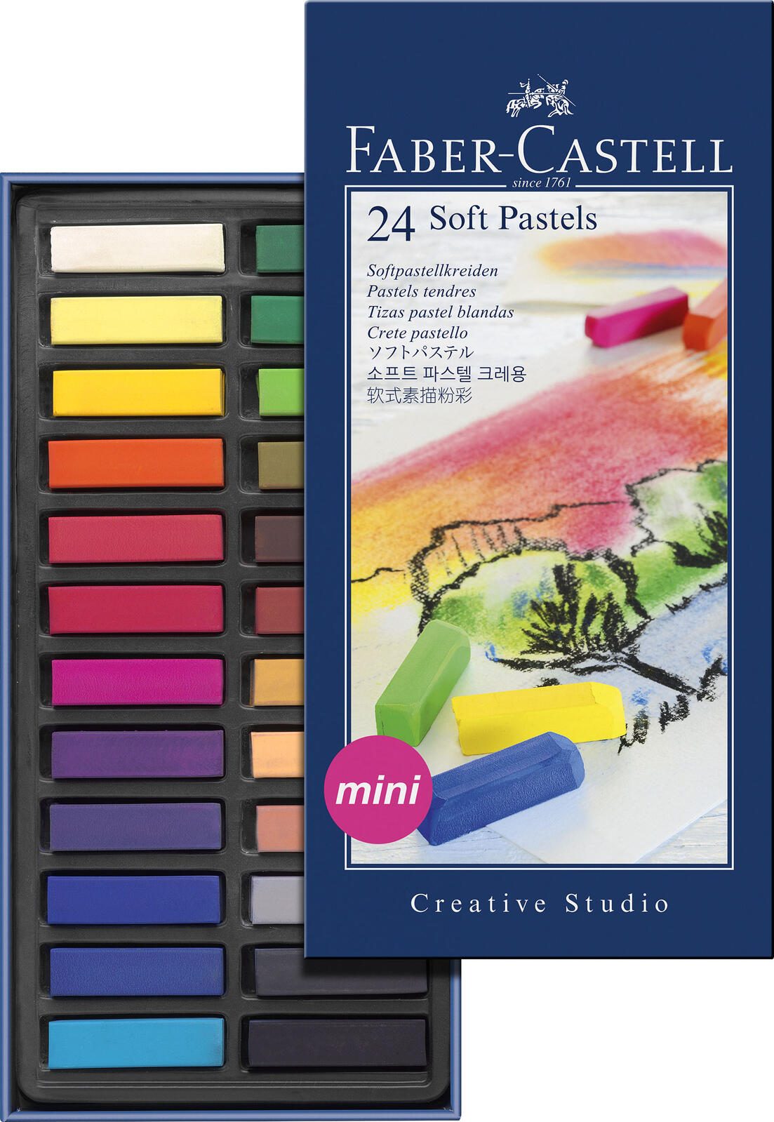 FABER-CASTELL Pastellkreide Mehrfarbig