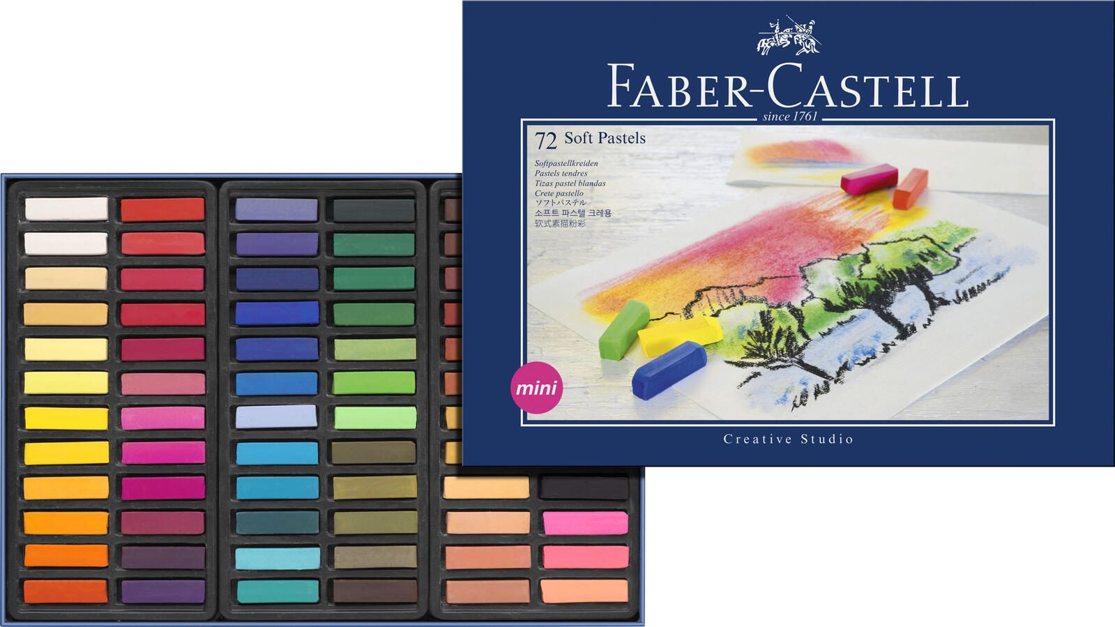 FABER-CASTELL Pastellkreide Mehrfarbig