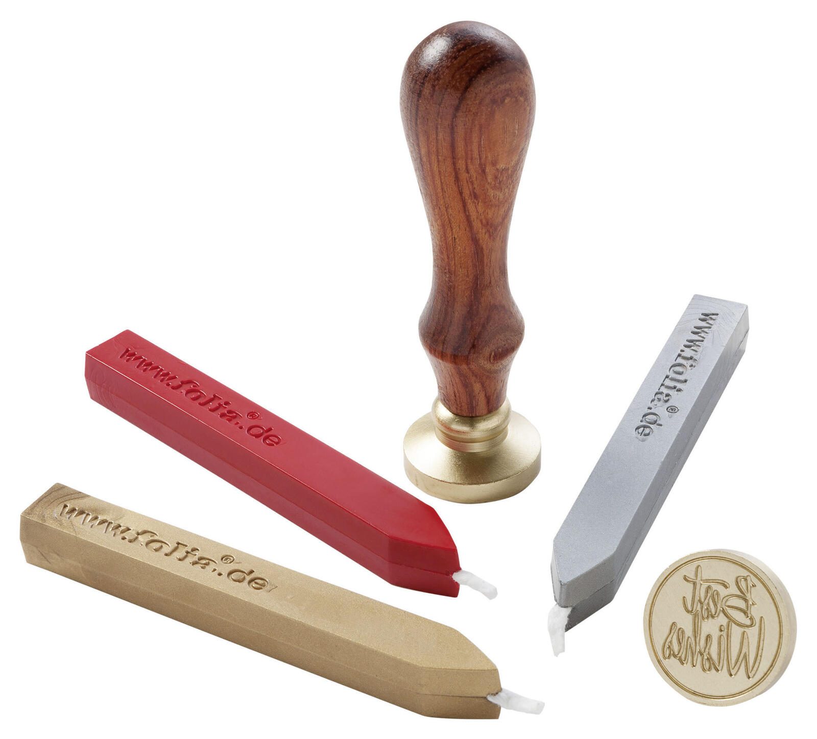 folia Siegel-Set rot, silber, gold